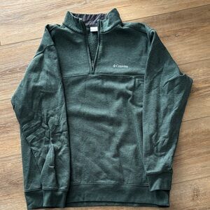 Columbia Men's Forest Green Zip-Up Sweater